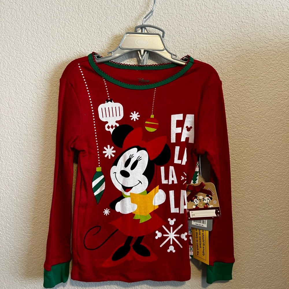 Disney Red Minnie Mouse Kids Pajama Set
